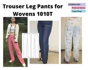 Trouser Leg Pants for Wovens 1010T — Christine Jonson Sewing Patterns